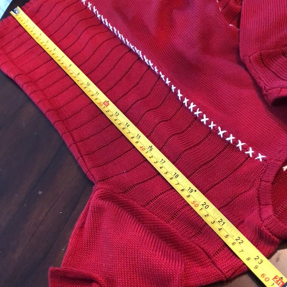 ❤️Elaris Bell long sleeve cross stitched detail soft stretchy sweater - Picture 10 of 12